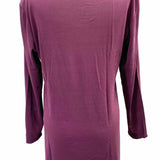 Eileen Fisher Women's Purple Size S Scoop Neck Silk Long Sleeve