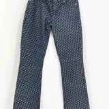 7 for all mankind Women's Dark Blue Size 28/6 Bootcut Geometric Jeans