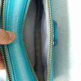 Marc Jacobs The Fluoro Edge Snapshot Blue ombre Saffiano Leather Crossbody
