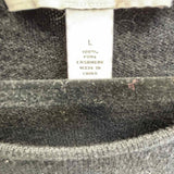 autumn cashmere Women's Black Size L Ruffled Cashmere Sweater
