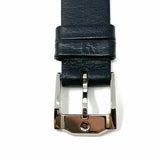 MOVADO Museum Stainless Steel Black Round Leather Watch