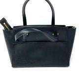 Kate Spade Patterson Dr. Small Geraldine Black Tote Pebbled Leather Satchel