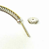 DAVID YURMAN Crossover XL Hoop 55mm 18K Gold .925 Sterling Silver Cable Earrings