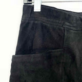 Elie Tahari Women's Black Size 6 High Rise Suede Pants
