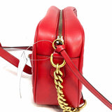Gucci Red Camera Bag Marmont Quilted Leather Crossbody
