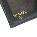 Chanel 2020 CC Filigree Compact Beige Black Bi-Fold Caviar Made in Spain Wallet