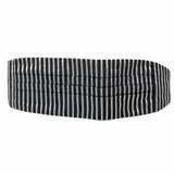 Neiman Marcus Men's Black Gray Stripe Pleated Cummerbund