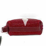 ROTA Red textured Stingray Coin Purse