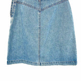 GAP Women's Light Blue Size 2 A-Line Denim Buttons Skirt