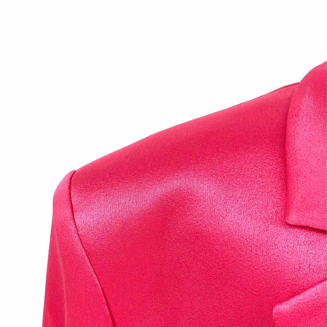 alice+olivia Shan Boxy Women's Pink Size 4/s Crop Blazer