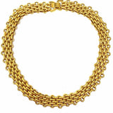 J Crew Gold Tone Bismark link 18" Chain Necklace