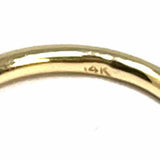 Estate Open Points Spike size 4 14K Yellow Gold Band Diamond Ring