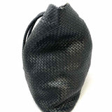 Quince Black Large Woven Leather Tote