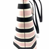 Kate Spade Janie Medium Black Pink Stripe Tote