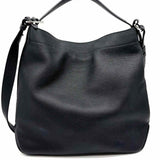 Stow Curve Bag Black Hobo Pebbled Leather Shoulder Bag