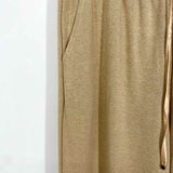 Milly Women's Beige Size L Wide Leg Sparkle Sweatpants