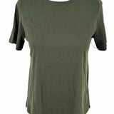 Eileen Fisher Women's Olive Green Size XXS Crew T-shirt