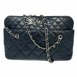 Chanel 2011-12 In-The-Business Large Black Quilted Leather Made in Italy Tote