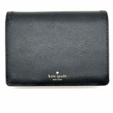 Kate Spade Black Bi-Fold Pebbled Leather Wallet
