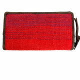 STS Cotton Red Zip-Around Tribal Wallet