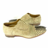 Christian Louboutin Gregossic Men's Beige Shoe Size 39.5/6.5 Rockstud Loafers