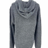 Vince Men's Black Blue Size M Hooded Cashmere heather Sweater