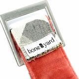 Bone Yard Gray White Plaid Belt