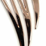 Statement Rose Gold Tone Dangle Abstract Spike Earrings