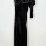 ZIMMERMANN Women's Purple Size 0 Asymmetrical Velvet Maxi Dress