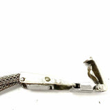 Rogers 1940-50's Stainless Steel Silver tone Mini 7 in Oval Diamond Watch
