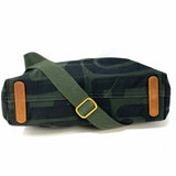 Ubuntu Commuter Safari Kuba Canvas Black Green Multi-Carry Heart Tote
