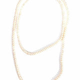 Estate White Beaded 39" Fresh Water Pearl Necklace