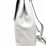 Kate Spade Gray Flap Color Block Pebbled Leather BackPack