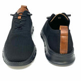 Breeze Men's Black Shoe Size 43/10 Knit Sneakers