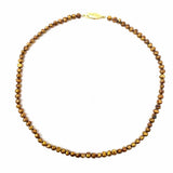 Silver Brown Pearl Necklace