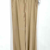 Milly Women's Beige Size L Wide Leg Sparkle Sweatpants