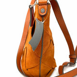 Treasure&Bond Rust Bucket Woven Suede Crossbody