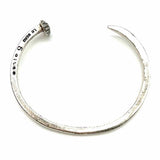 Le Beau 5 Giles by Giles & Brother Silver tone Spike Crystal Cuff
