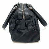 Burberry Nylon Black Boston Check Satchel