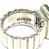 JOHN HARDY Bedeg size 6 925 Sterling Silver Emerald Cut Ribbed Prasiolite Ring