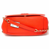 Tory Burch Marion Red Flap Logo Leather Shoulder Bag