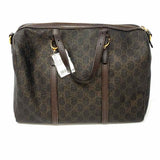 Gucci Coated Canvas Brown Boston GG Satchel