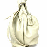 DeMellier Santa Monica Off White Scrunch Leather Crossbody