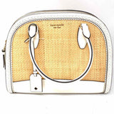 Kate Spade Reiley Straw Ivory Dome Satchel
