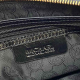 Michael Kors Black Camera Bag Crinkle Leather Crossbody