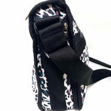 LeSportSac Nylon Black / White Leopard Messenger Bag