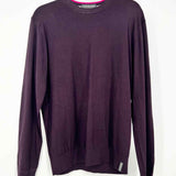 SCOTCH&SODA Men's Eggplant Size M Crew Neck Lightweight Sweater