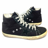 Golden Goose Francy Men's Black Shoe Size 44/11 Canvas Distressed Sneakers