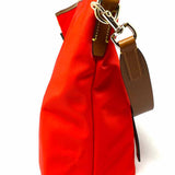 Dooney & Bourke Wayfarer Hobo Nylon Red Zip Tote Shoulder Bag