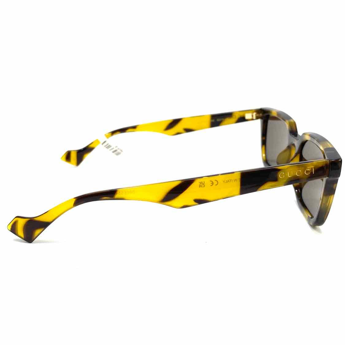 Gucci Black Yellow Rectangle Tortoise GG1539S Sunglasses